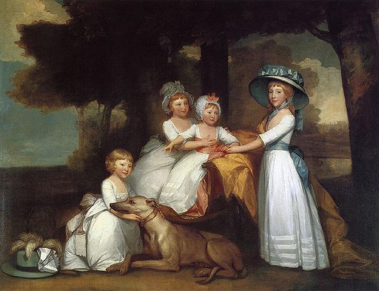 Gilbert Stuart Children of the Second Duke of Northumberland Sweden oil painting art